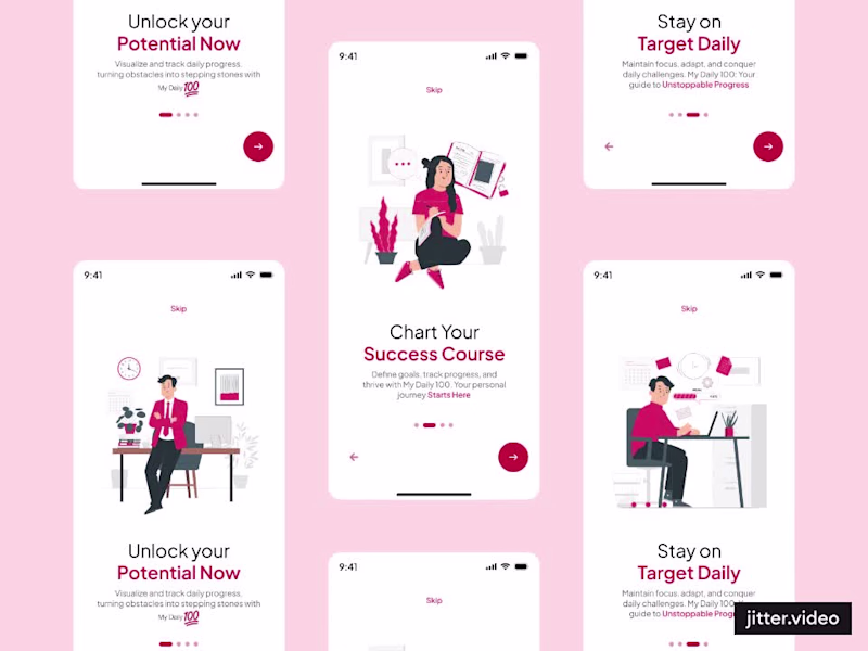 Cover image for MyDaily100 - Mobile application developed