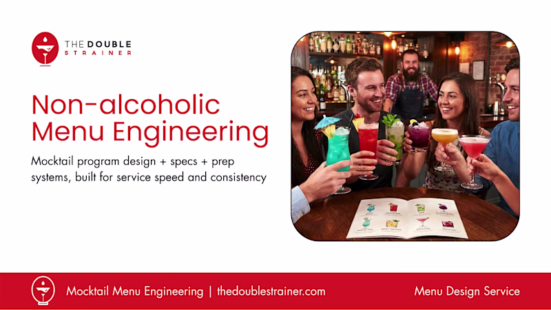 Cover image for Mocktail Menu Development for Hotels,