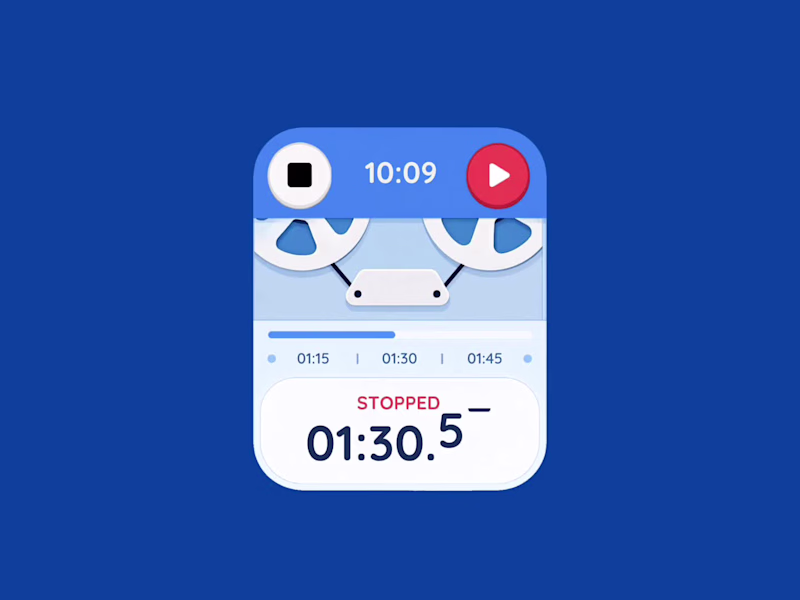 Cover image for Retro Reel Timer — Minimal