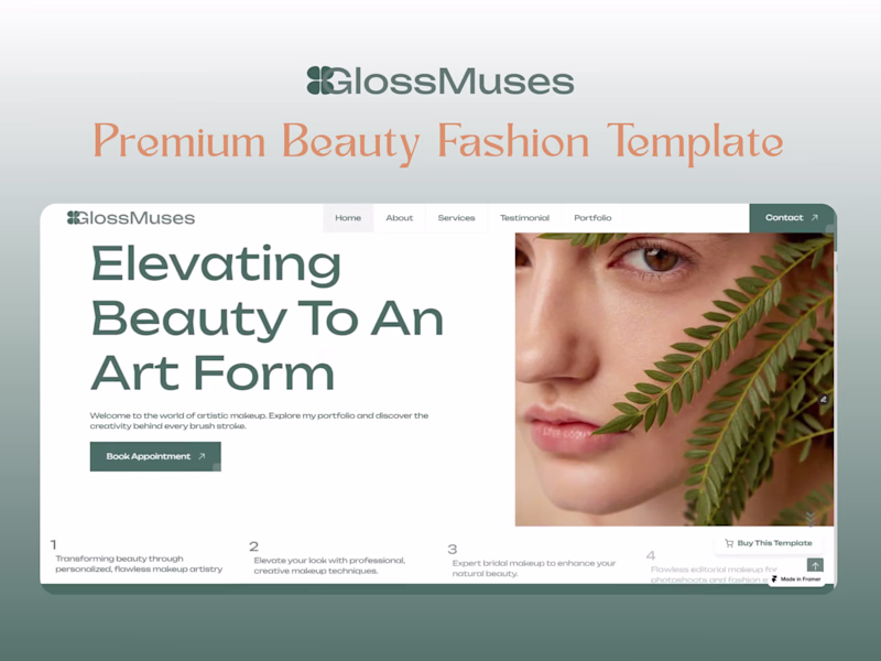 Cover image for High-End Beauty & Fashion Framer Template Review Needed