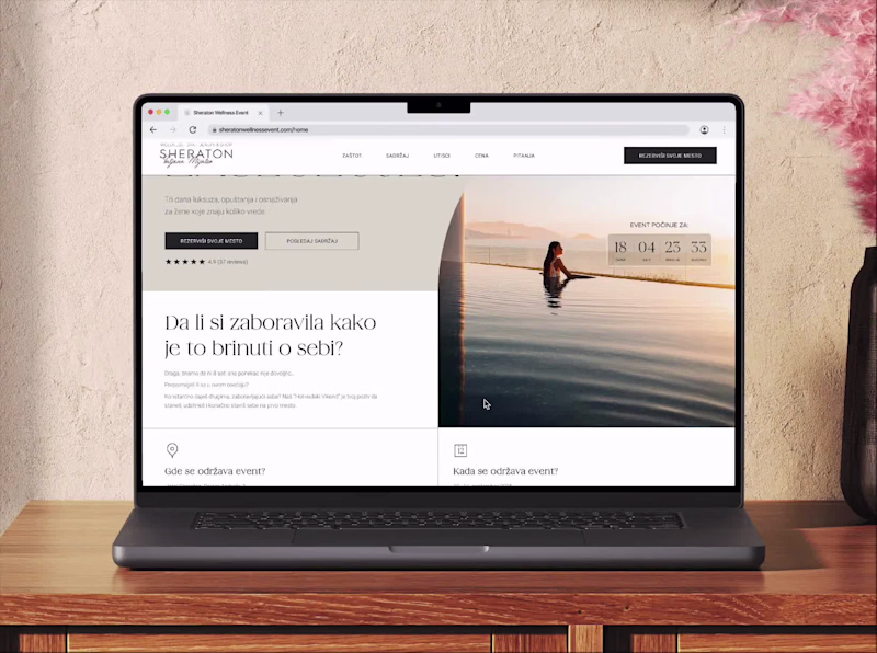 Cover image for Wellness Event Landing Page Design