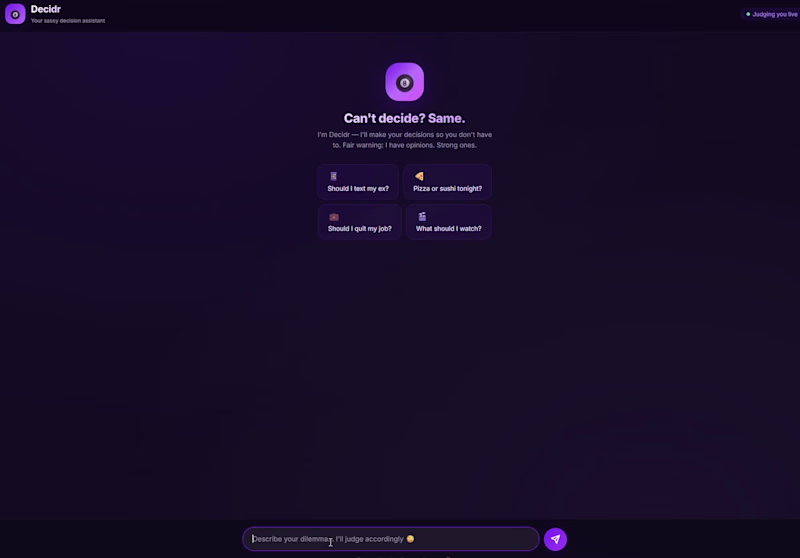 Cover image for an interactive decision maker AI