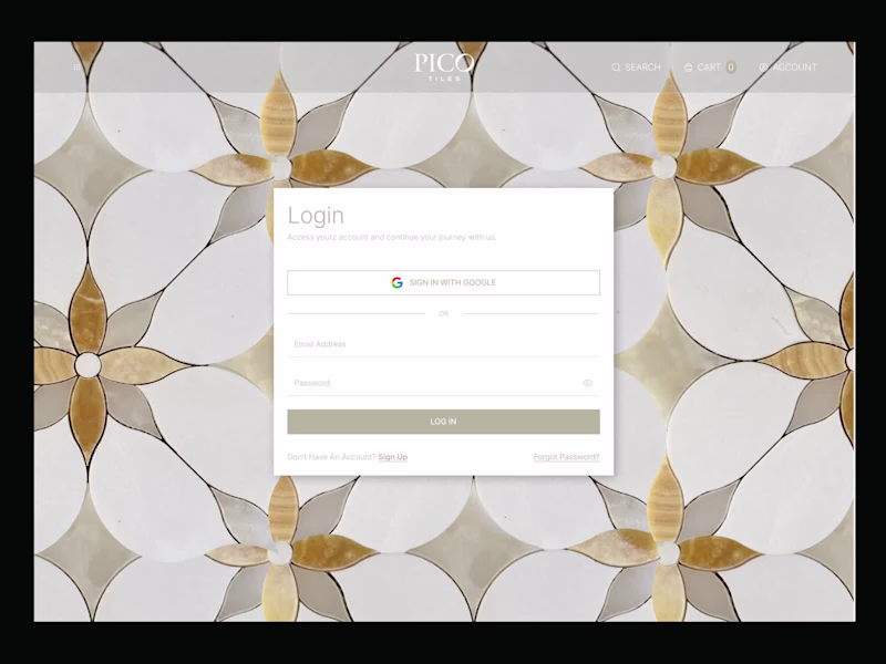 Cover image for E-Commerce Platform for Mosaic Tiles Webflow Development | Pico