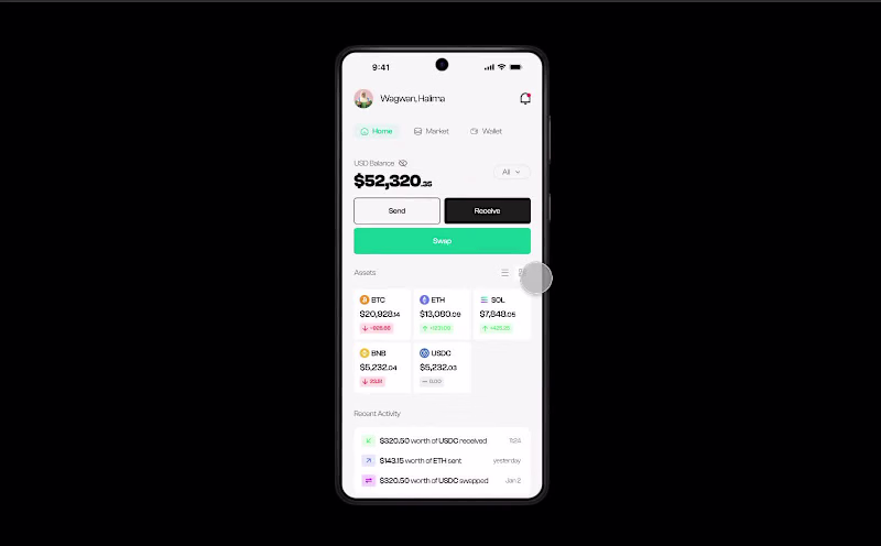 Cover image for Mobile Crypto Wallet Redesign Project