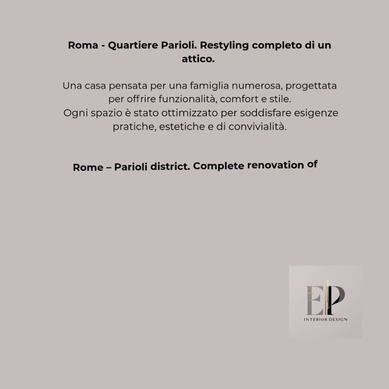 Cover image for Parioli Penthouse Renovation | Before