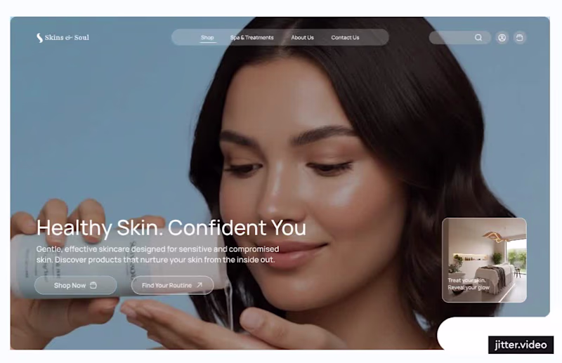 Cover image for Soul & Skin - Skincare Hero Redesign (Spec Project)