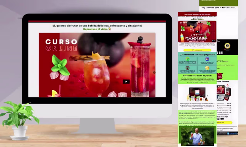 Cover image for SALES PAGE FOR MOCKTAILS COURSE