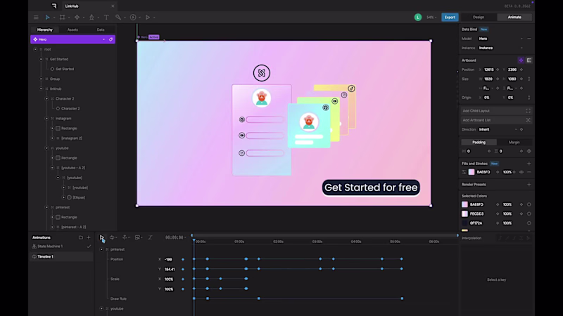 Cover image for Hero Animation for Social Media Links Platform