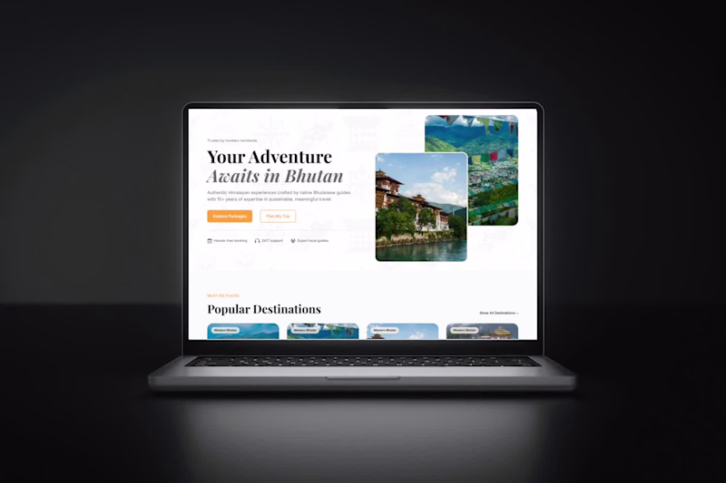 Cover image for Travel & Tourism Website with