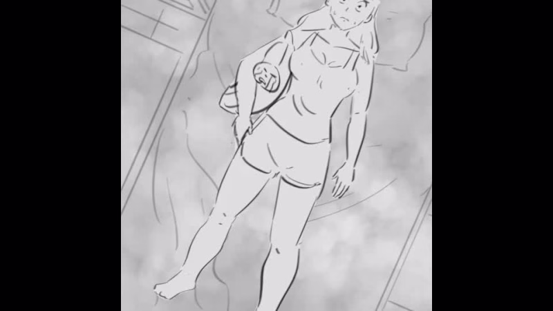 Cover image for I try make horror scene storyboard, thr tittle is sleep para...