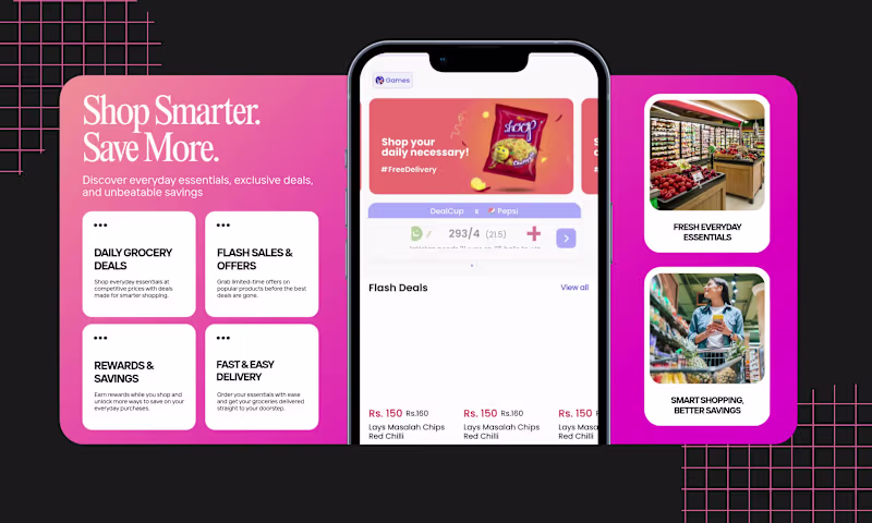 Cover image for DealCart App Design – Mobile Shopping Interface