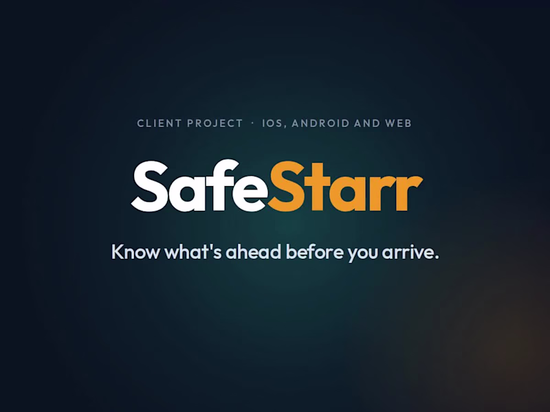 Cover image for SafeStarr: Safety Map and Driving Alerts (iOS, Android, Web)