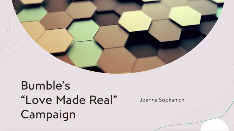 Cover image for MBA Project | Bumble Campaign Proposal