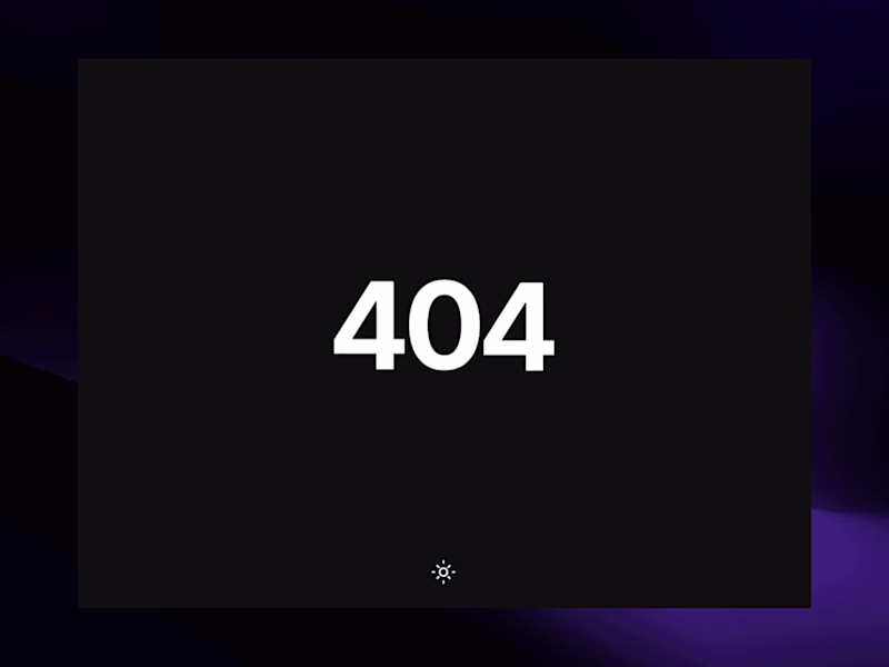 Cover image for New Framer Component! Animated 404 is a clean, modern error ...