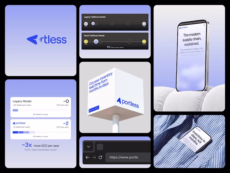 Cover image for Brand and website for Portless