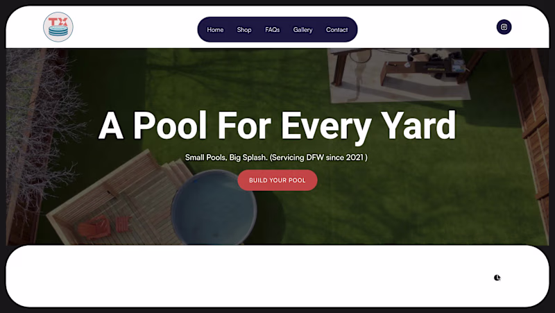 Cover image for Texas Tank Pools Framer Website Redesign
