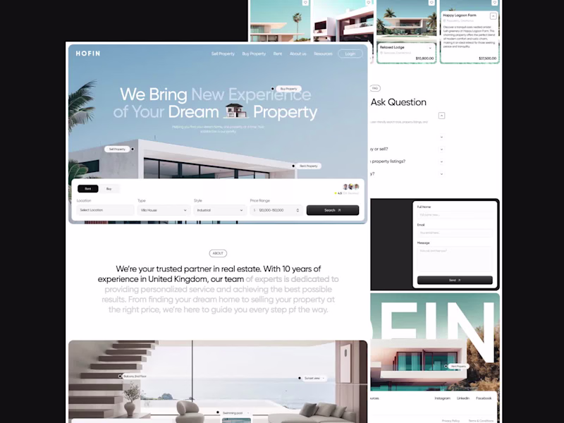 Cover image for HOFIN Real Estate Platform Development