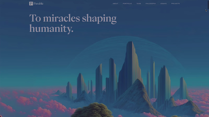 Cover image for Parable Website Landing Page 🚀
