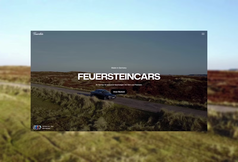 Cover image for Luxury Digital Showroom Development for FeuersteinCars