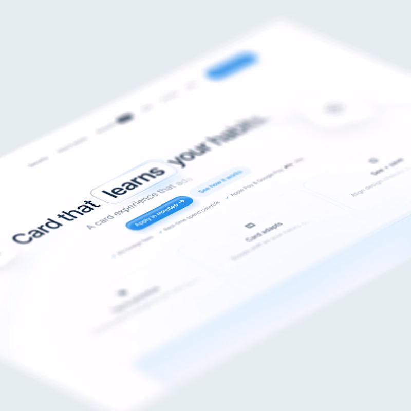 Cover image for Landing page for a fintech product