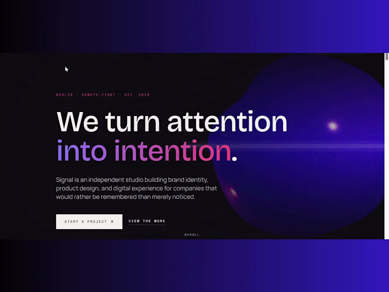 Cover image for Signal Studio — Creative Agency