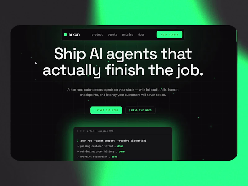 Cover image for Arkon Node: AI Infrastructure Framer Template