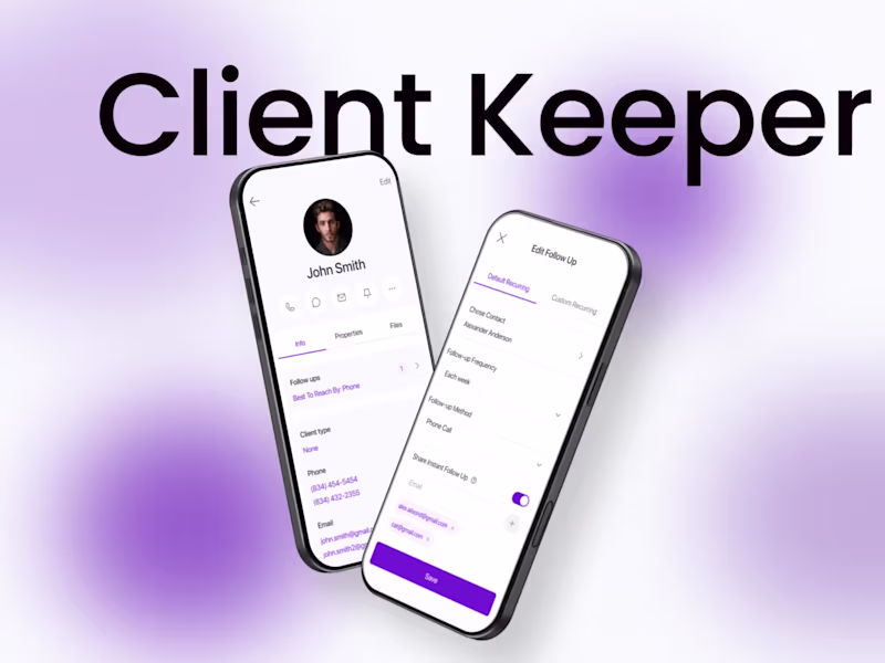 Cover image for Client Keeper - CRM App for Realtors