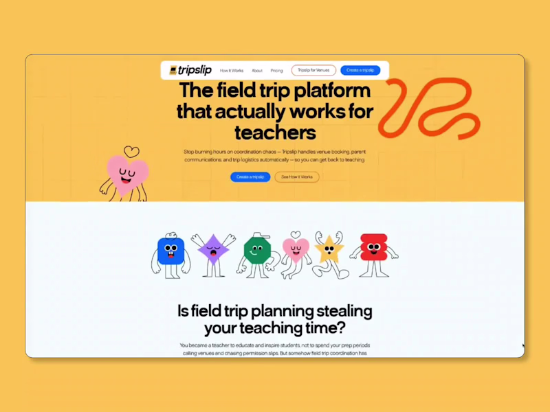 Cover image for TripSlip Interactive Website Development