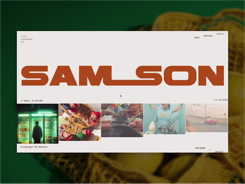 Cover image for Samson Vale Cinematic Photography Portfolio Site