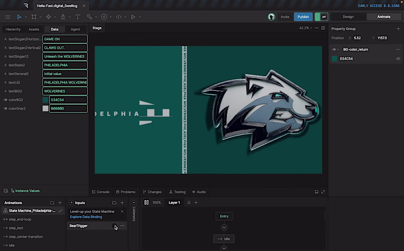 Cover image for Animated Sports Banner — Rive

An