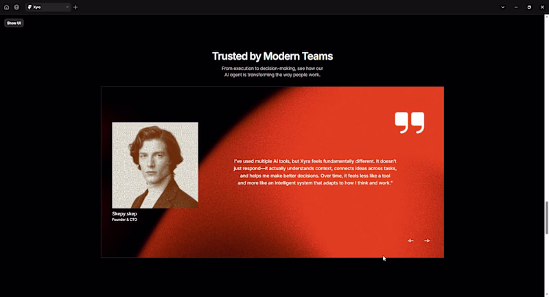 Cover image for Testimonial Section made with framer
