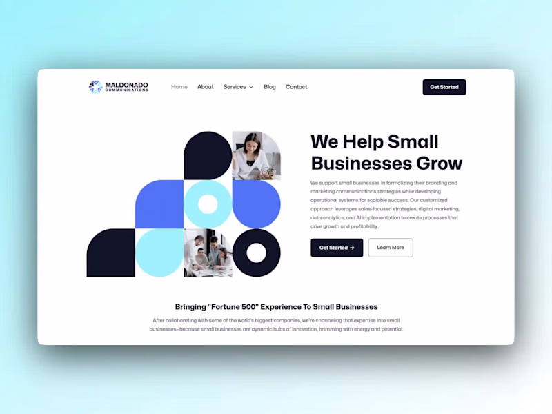 Cover image for Maldonado Communications (Web Design + Webflow Development)