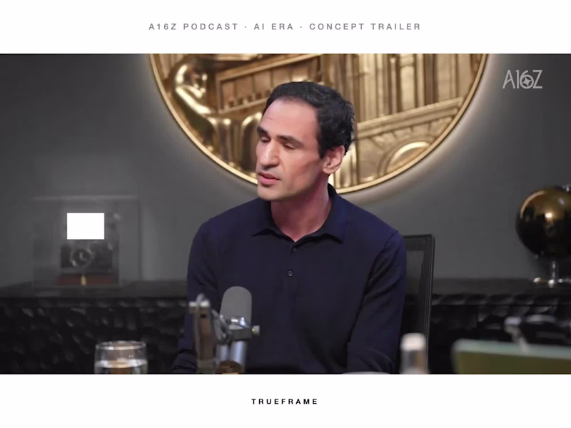 Cover image for a16z AI Era Podcast Trailer (Concept)