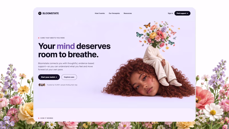 Cover image for Bloomstate - is a modern mental