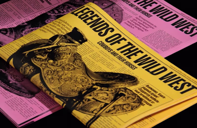 Cover image for Legends of the Wild West — Editorial Newspaper Design