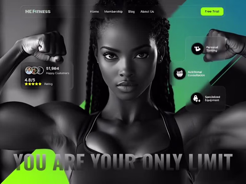 Cover image for Gym & Fitness landing Page
This