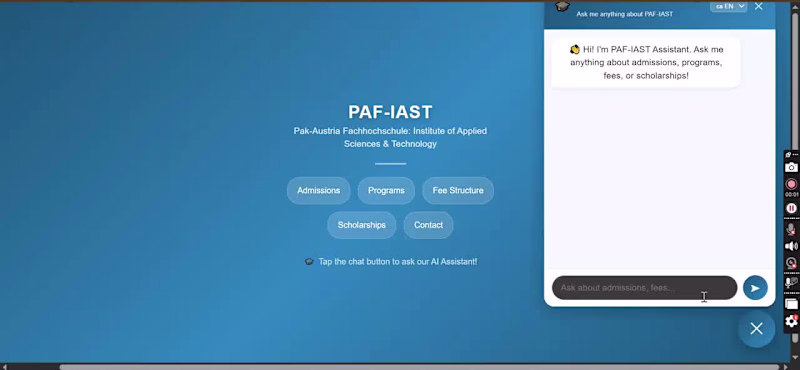 Cover image for Developed an AI-powered university assistant