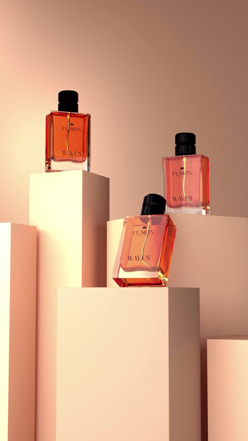 Cover image for 3D Animation for Waves Perfume by Fusion Fragrances
