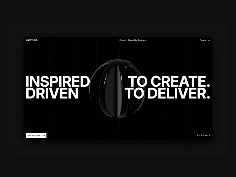 Cover image for Hero section exploration for Creative Studio