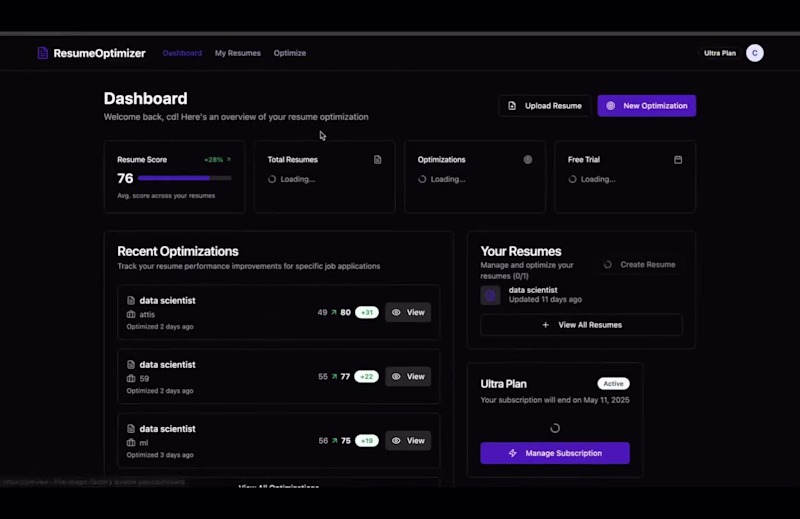 Cover image for Resume Optimizer