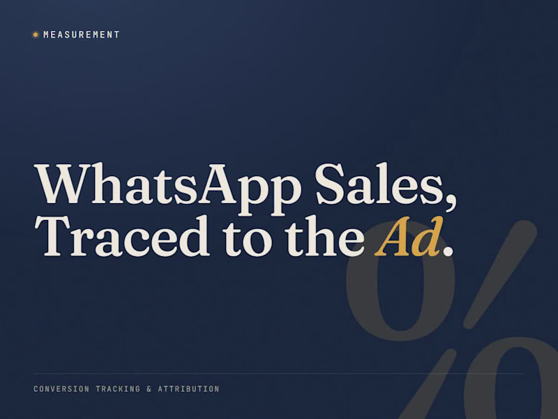 Cover image for WhatsApp Offline Conversion Tracking in Kommo & Shopify