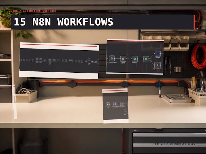 Cover image for n8n Automation Systems: 15 Real Workflows