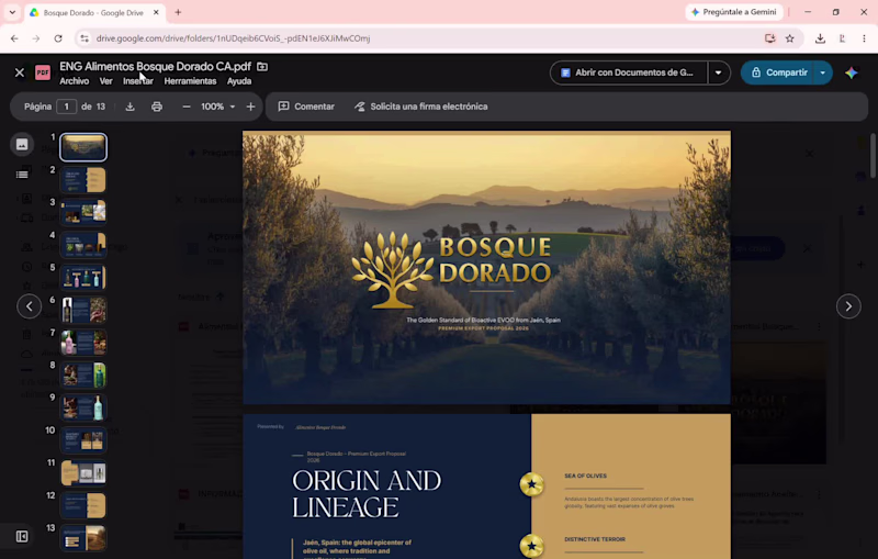 Cover image for Brochure Bosque Dorado