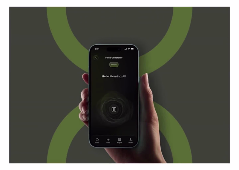 Cover image for AI Audio Mobile App UI/UX
