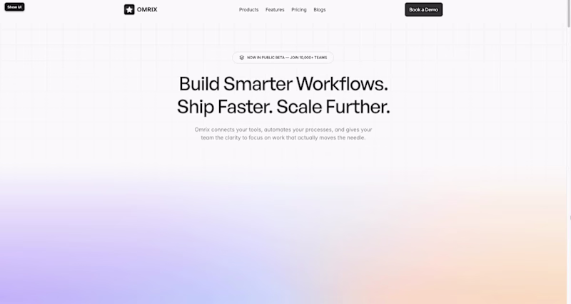Cover image for Meet "OMRIX"

Built for SaaS founders,