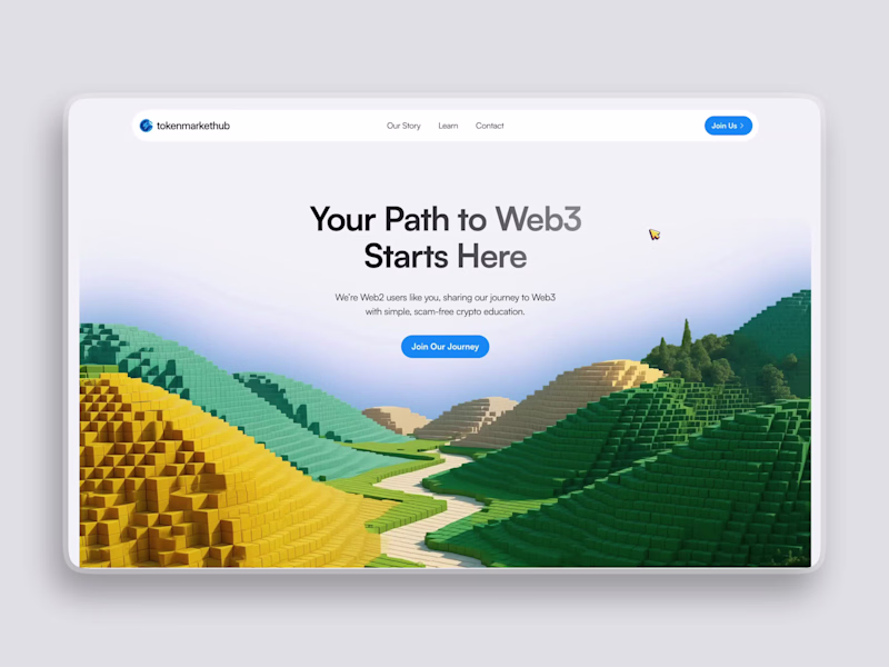 Cover image for TokenMarketHub Web3 Onboarding Site Design