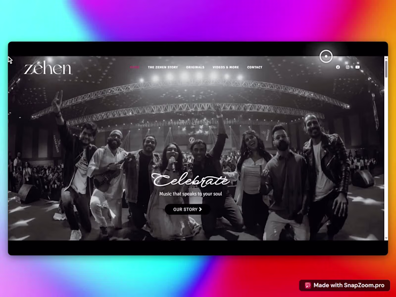 Cover image for Zehen Music WordPress Website Development
