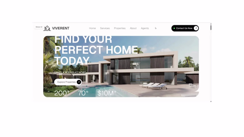 Cover image for Modern Real Estate Website Design