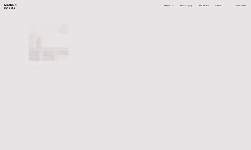 Cover image for Maison Forma — concept editoriale