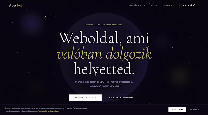 Cover image for Website for a Hungarian client!